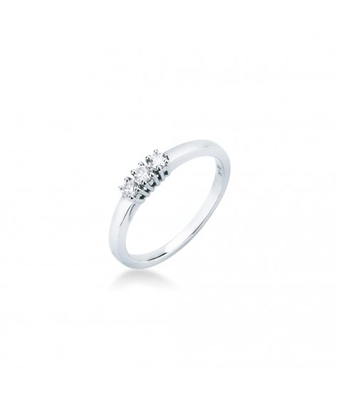Anello Mirco Visconti Donna Trilogy in Oro bianco Diamante 0.15 Ct BR19/EB3-15 - BR19/EB3-15